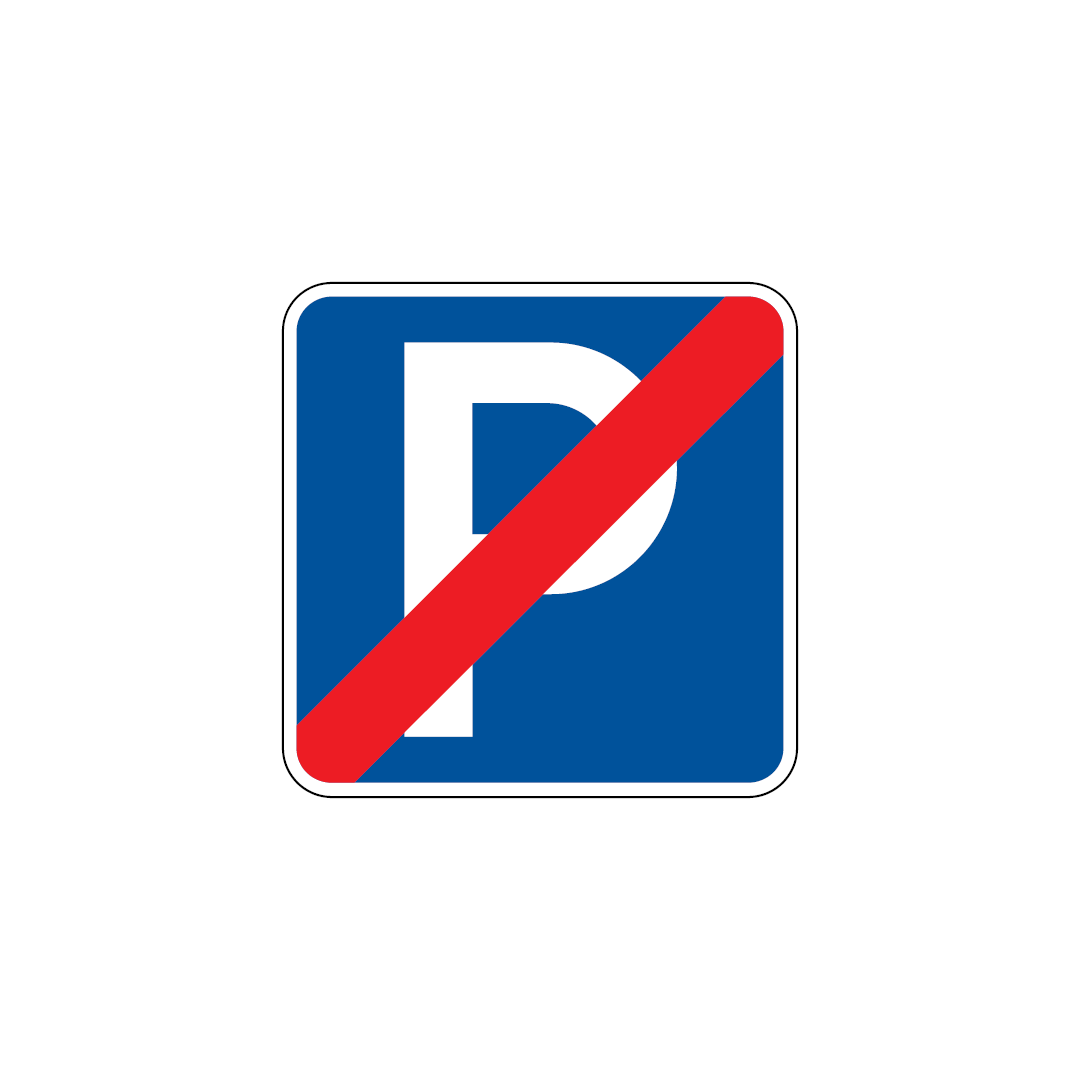 H40 – Fim de estacionamento autorizado